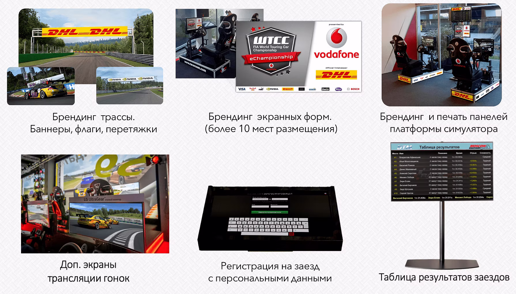 RaceRoom EVO — брендированный стенд